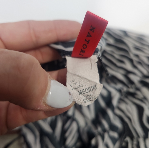 Natorie Josie vintage zebra stretchy midi sleepwear / dress size medium - Picture 5 of 9